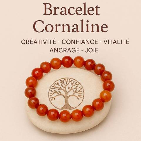 Bracelet en Cornaline