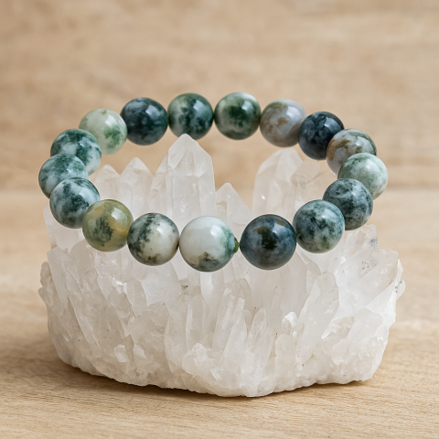 Bracelet en Agate Mousse