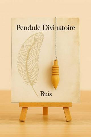 Pendule Divinatoire en Bois de Buis