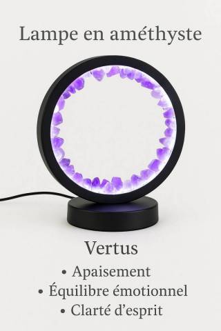 Lampe en Amthyste Naturelle