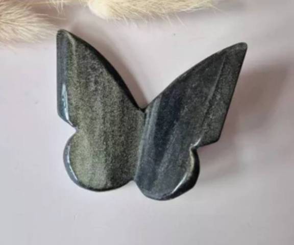 Papillon  obsidienne dore