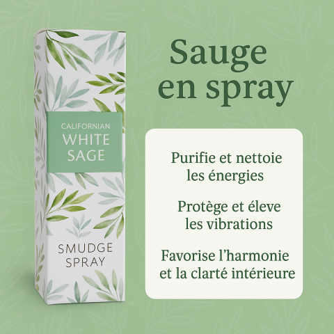Sauge en spray, purification nergtique 