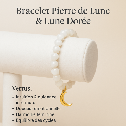 Bracelet pierre de lune